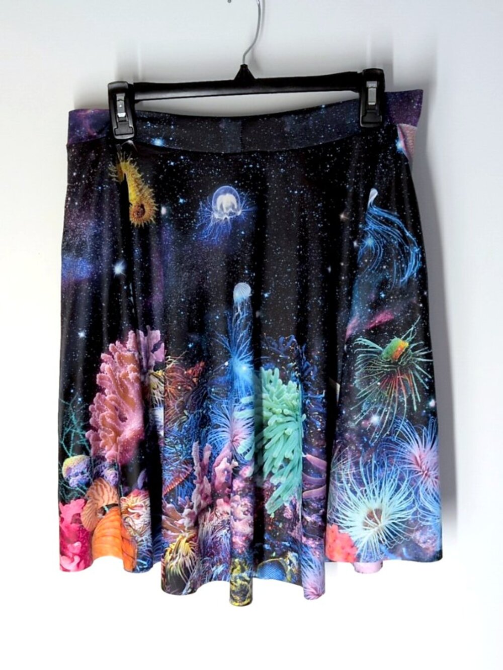 Black Milk Friends Not Anemones Pocket Skater Skirt XL space coral ocean seapunk - Picture 3 of 4